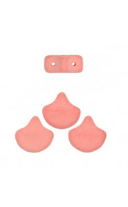 Ginko Leaf Beads 7.5x7.5mm Bondeli - Matt coral
